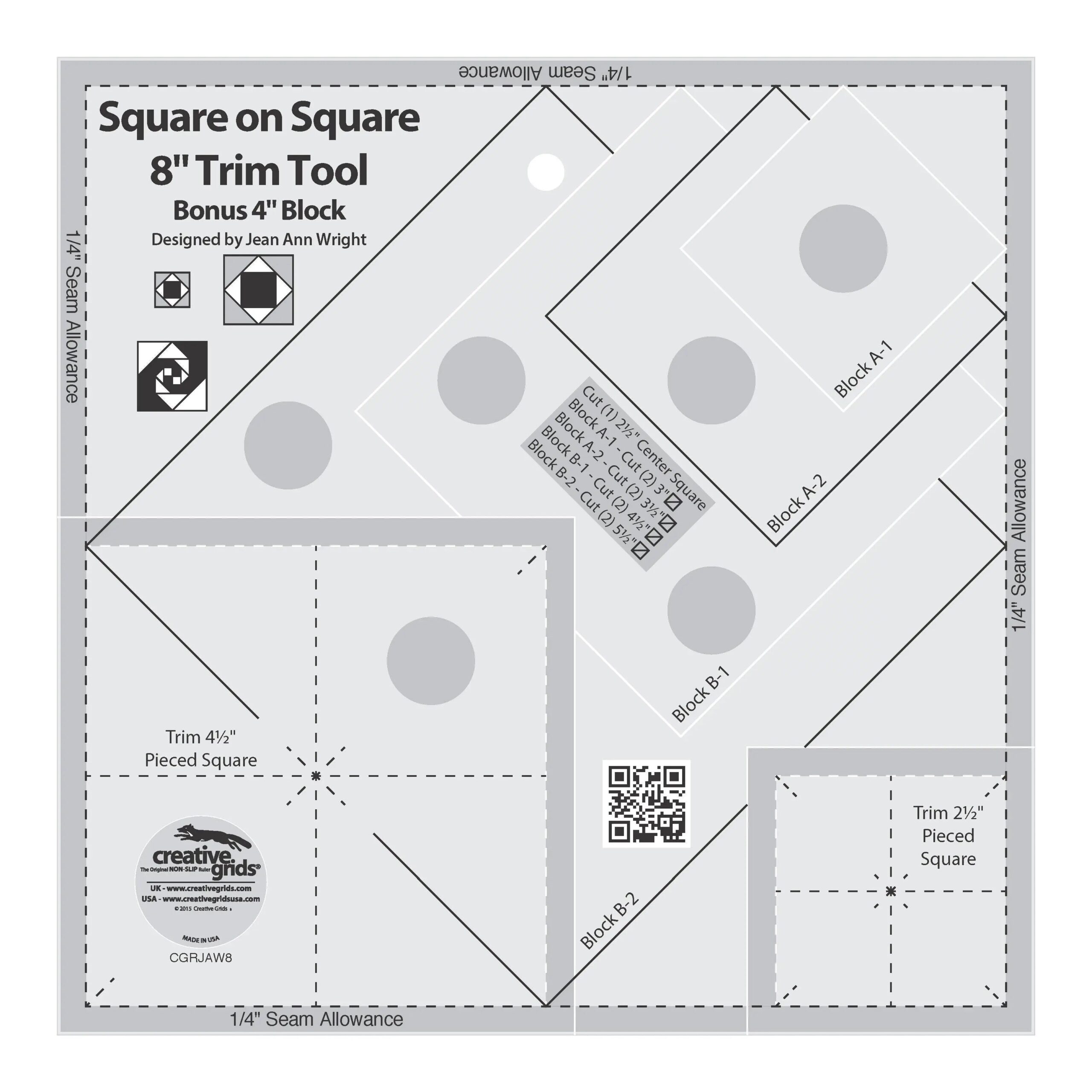Creative-Grids-Square-on-Square-Trim-Tool-4in-or-8in-Finished-Checker-Distributor-210694340