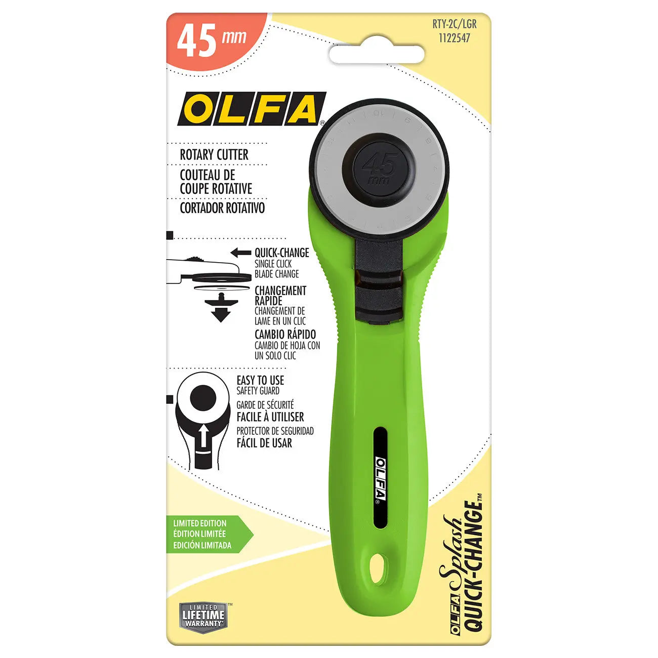 OLFA-45mm-Quick-Change-Rotary-Cutter-Lime-Checker-Distributor-210892143